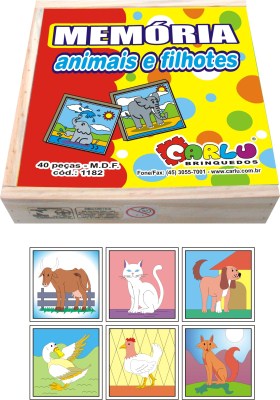 Jogo da Memória Animais e Filhotes